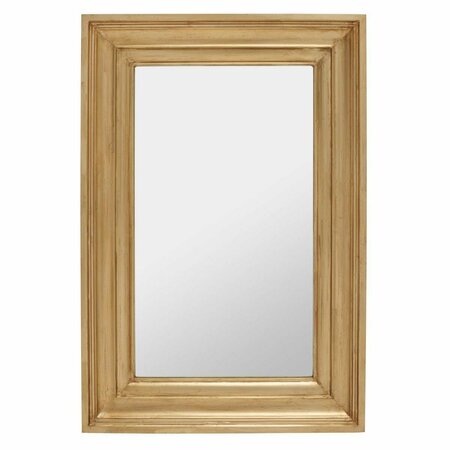 SAFAVIEH 36 x 3.5 x 54 in. Zachary Small Rect Wall Mirror, Antique Gold CMI2006A